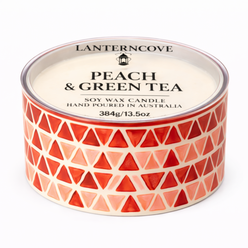 Lantern Cove Home Fragrances | Scented Soy Candles & Diffusers Australia Lantern Cove Home Fragrances | Scented Soy Candles & Diffusers Australia Peach & Green Tea Soy Candle (1)